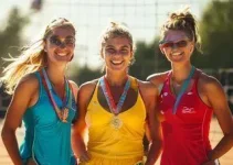 desafio de vôlei com medalhistas olímpicas