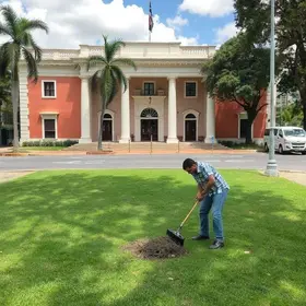 mutirão de capinação e limpeza
