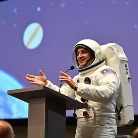 Palestra do astronauta Marcos Pontes na Sedecon