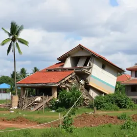 casa desaba em Bauru