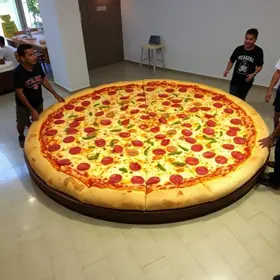 pizza gigante em Bauru