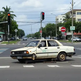poste 'estacionado' em Bauru