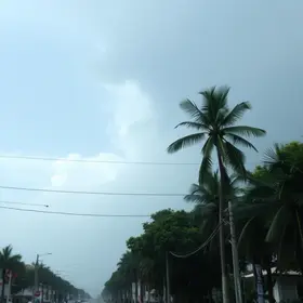 alerta amarelo para tempestade