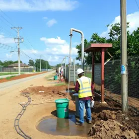 obras de saneamento
